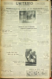 Página do jornal Unitário de outubro de 1958