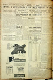 Página do jornal Unitário de novembro de 1958