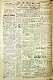 Página do jornal Unitário de dezembro de 1958