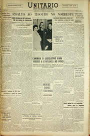 Página do jornal Unitário de dezembro de 1958