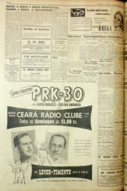 Página do jornal Unitário de dezembro de 1958