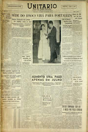 Página do jornal Unitário de dezembro de 1958