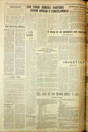 Página do jornal Unitário de dezembro de 1958