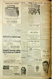 Página do jornal Unitário de dezembro de 1958