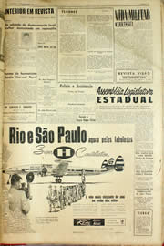Página do jornal Unitário de dezembro de 1958