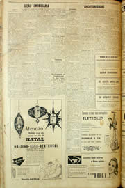Página do jornal Unitário de dezembro de 1958