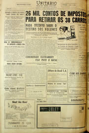 Página do jornal Unitário de dezembro de 1958