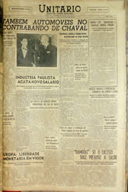 Página do jornal Unitário de dezembro de 1958