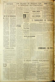 Página do jornal Unitário de dezembro de 1958