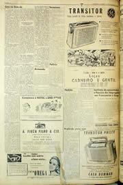 Página do jornal Unitário de dezembro de 1958