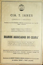 Página do jornal Unitário de janeiro de 1959