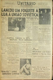 Página do jornal Unitário de janeiro de 1959