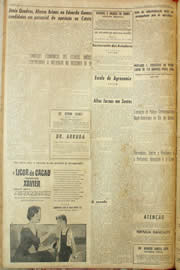 Página do jornal Unitário de janeiro de 1959