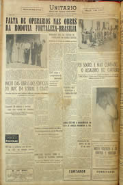 Página do jornal Unitário de janeiro de 1959