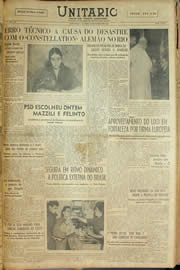 Página do jornal Unitário de janeiro de 1959