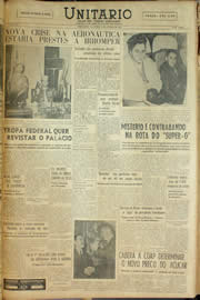 Página do jornal Unitário de janeiro de 1959