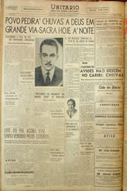 Página do jornal Unitário de janeiro de 1959
