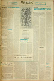 Página do jornal Unitário de janeiro de 1959
