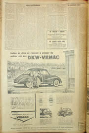 Página do jornal Unitário de janeiro de 1959
