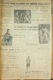Página do jornal Unitário de janeiro de 1959