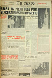 Página do jornal Unitário de janeiro de 1959