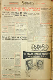 Página do jornal Unitário de fevereiro de 1959
