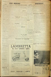 Página do jornal Unitário de fevereiro de 1959