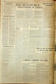 Página do jornal Unitário de fevereiro de 1959