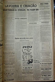 Página do jornal Unitário de fevereiro de 1959