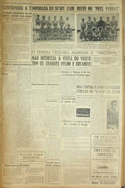 Página do jornal Unitário de fevereiro de 1959