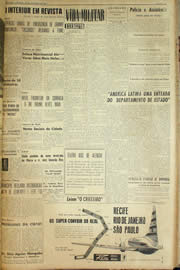 Página do jornal Unitário de fevereiro de 1959