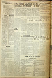 Página do jornal Unitário de fevereiro de 1959
