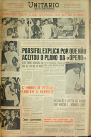 Página do jornal Unitário de fevereiro de 1959