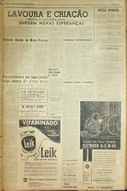 Página do jornal Unitário de fevereiro de 1959