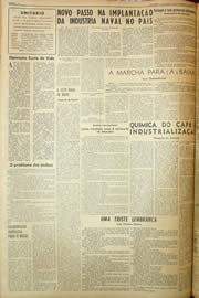 Página do jornal Unitário de fevereiro de 1959