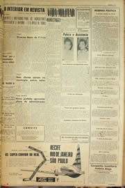 Página do jornal Unitário de fevereiro de 1959