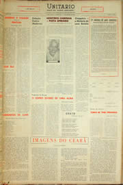 Página do jornal Unitário de março de 1959
