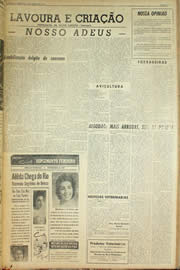 Página do jornal Unitário de março de 1959