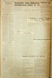 Página do jornal Unitário de março de 1959