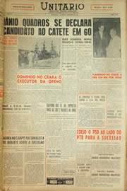 Página do jornal Unitário de março de 1959