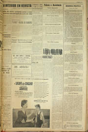 Página do jornal Unitário de março de 1959