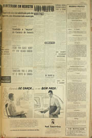 Página do jornal Unitário de março de 1959