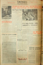 Página do jornal Unitário de março de 1959