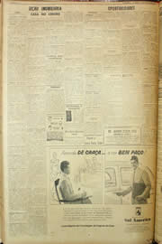 Página do jornal Unitário de março de 1959