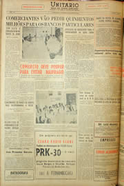 Página do jornal Unitário de março de 1959