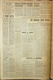 Página do jornal Unitário de março de 1959