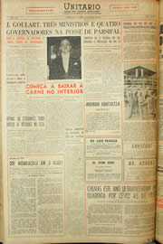 Página do jornal Unitário de março de 1959