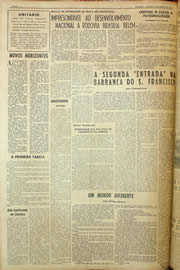 Página do jornal Unitário de março de 1959