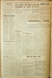 Página do jornal Unitário de março de 1959