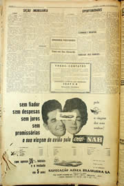 Página do jornal Unitário de outubro de 1959